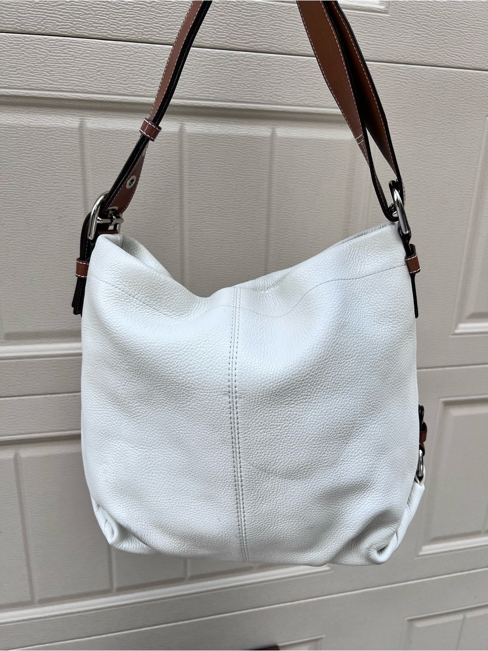 Vintage COACH SoHo White Pebbled Shoulder Bag - Picture 10 of 16